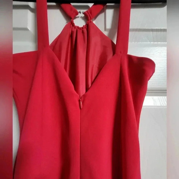 Evan Picone Formal Dress - EUC - Size 6, Fully Lined, Halter Neck, Hot Pink - Picture 7 of 8